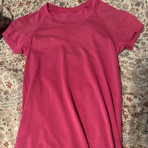 Lululemon pink short sleeve swiftly tech
